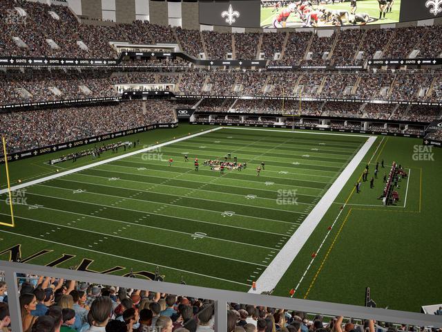 Seating view for Caesars Superdome Section Suite 340