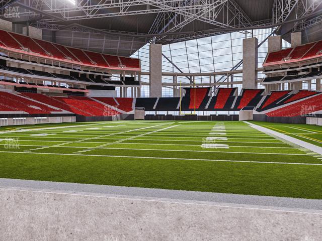 Seating view for Mercedes-Benz Stadium Section West Field Suite 10