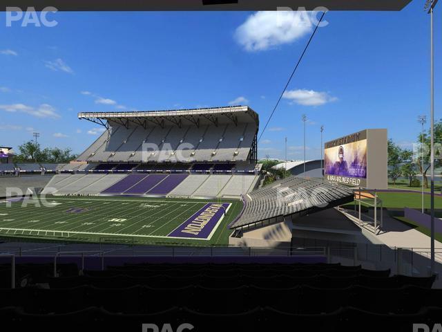 Seating view for Husky Stadium Section Club Husky 201