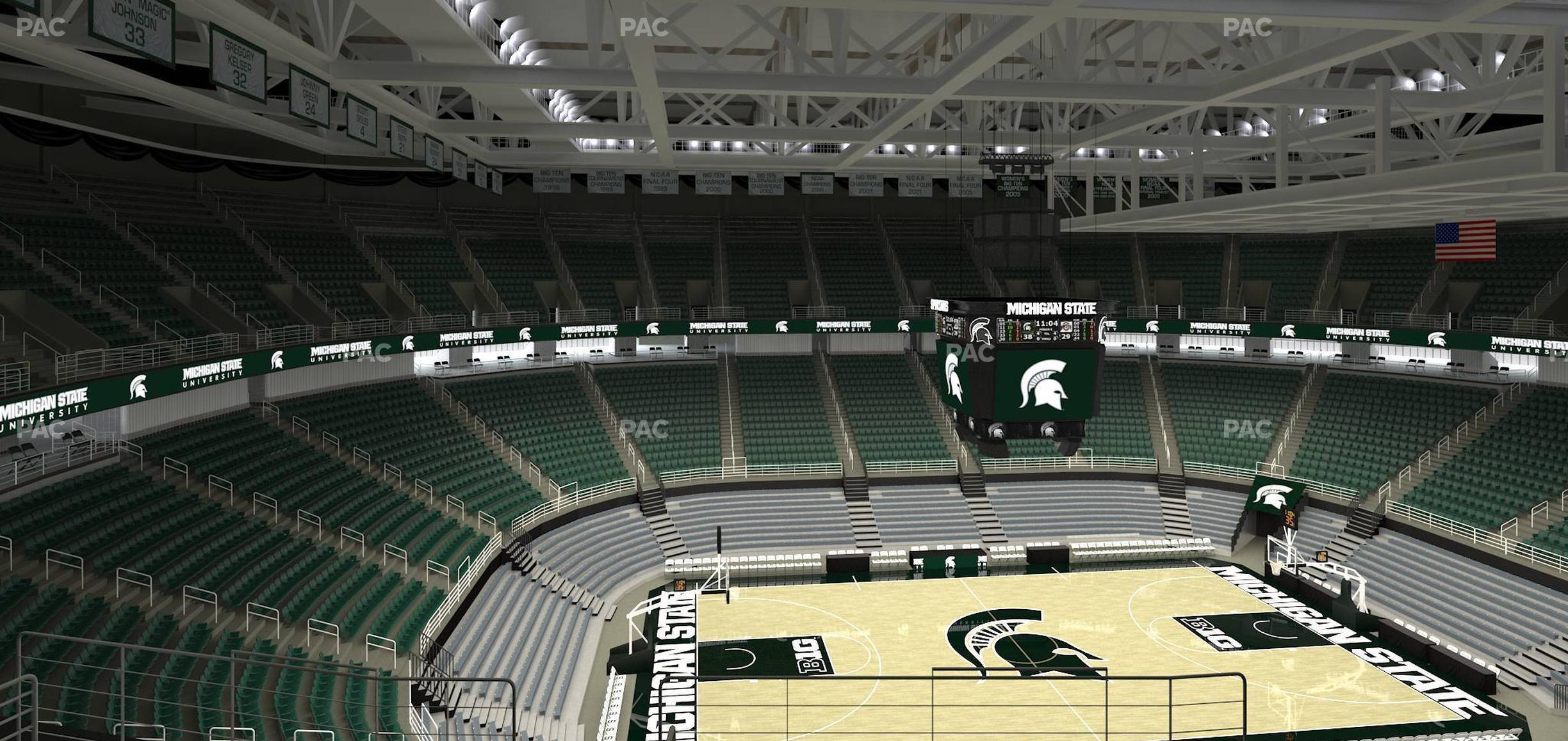 Seating view for Jack Breslin Student Events Center Section 229