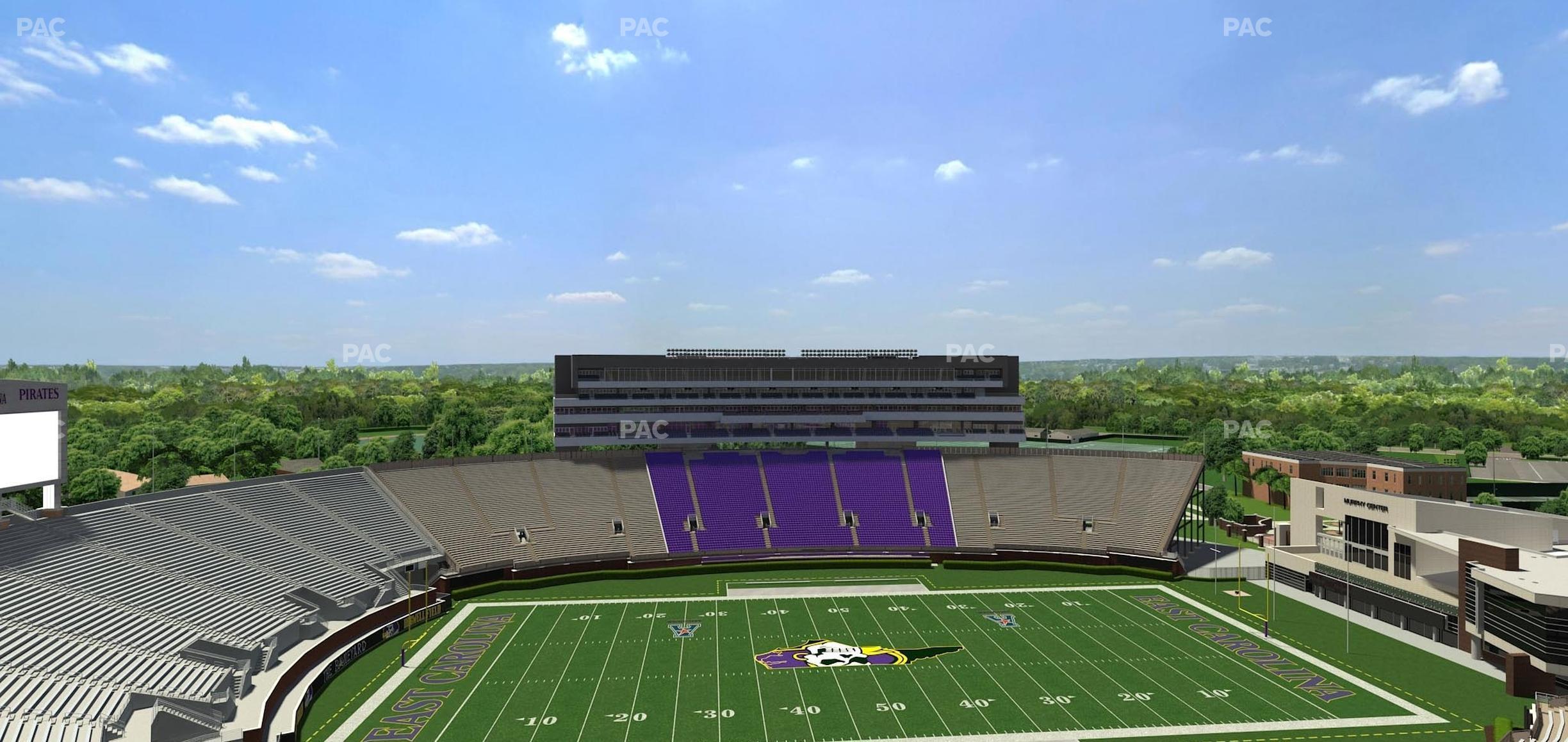 Seating view for Dowdy-Ficklen Stadium Section 218