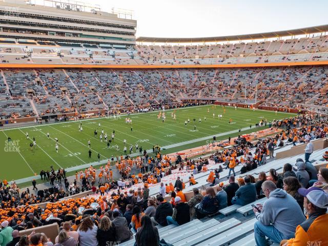 Seating view for Neyland Stadium Section G