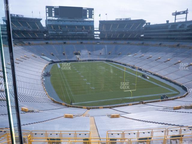 Seating view for Lambeau Field Section 486