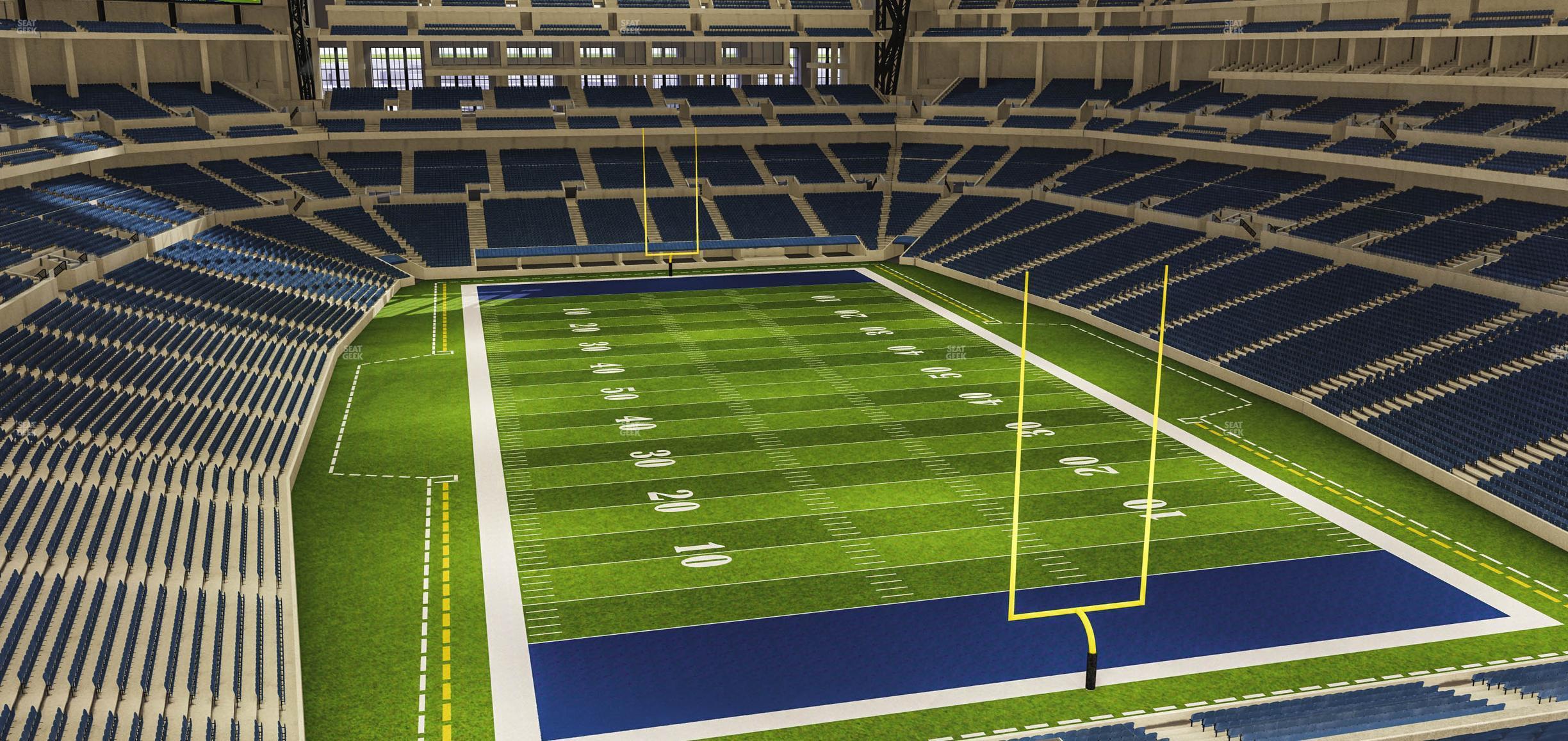 Seating view for Lucas Oil Stadium Section 402