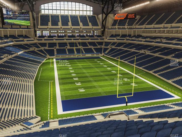 Seating view for Lucas Oil Stadium Section 402