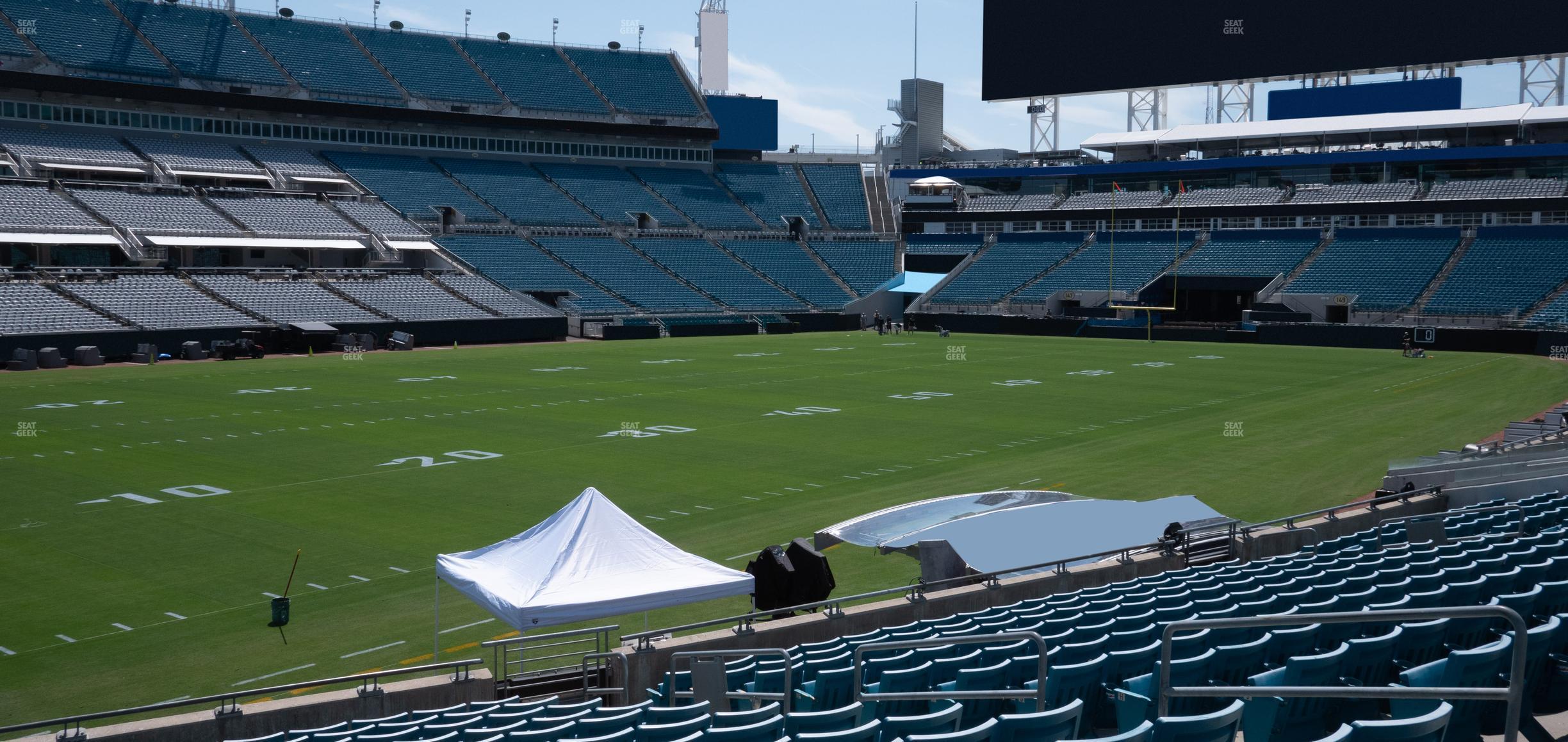 Seating view for EverBank Stadium Section 115