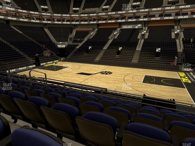 Seating view for Delta Center Section 6