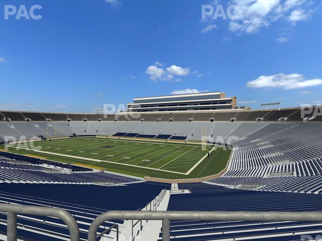 Seating view for Notre Dame Stadium Section 124