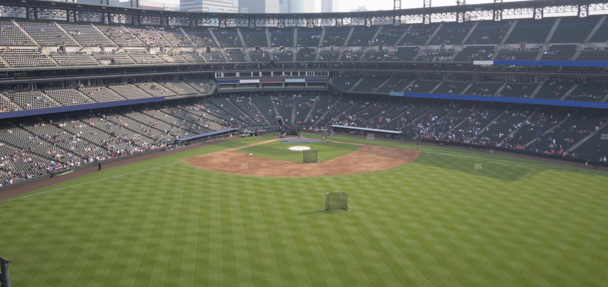 Seating view for Coors Field Section Lower 301