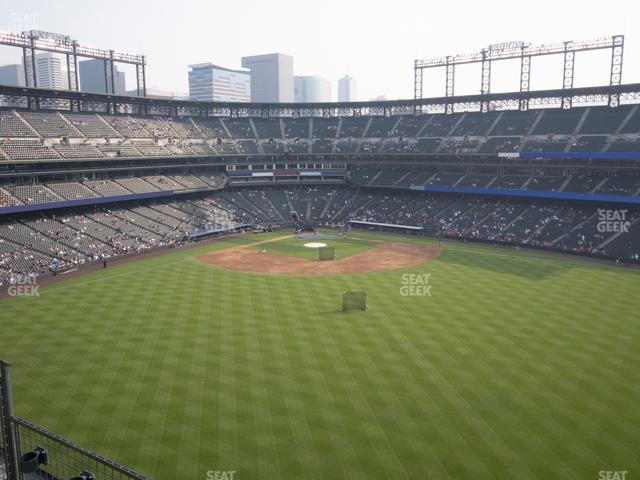 Seating view for Coors Field Section Lower 301