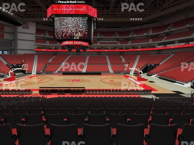 Seating view for Pinnacle Bank Arena Section 117