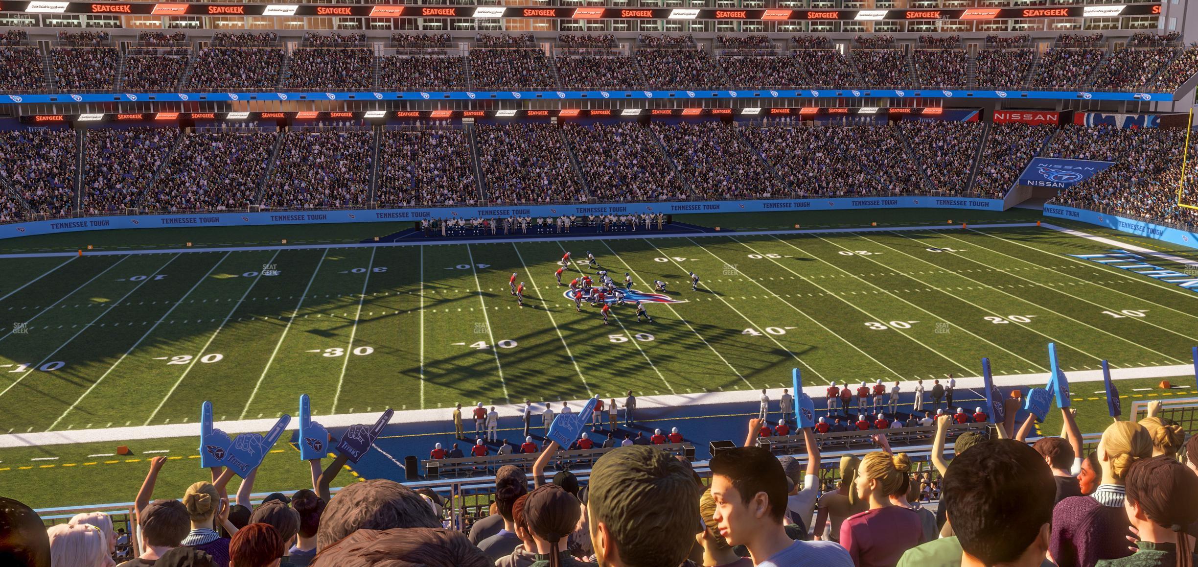 Seating view for Nissan Stadium Section 213