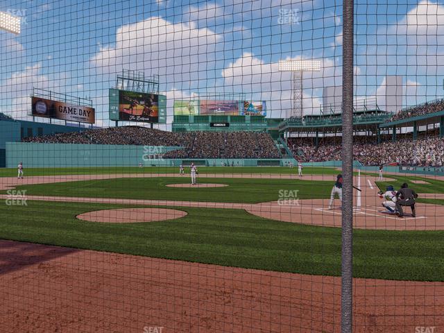 Seating view for Fenway Park Section Field Box Club 51