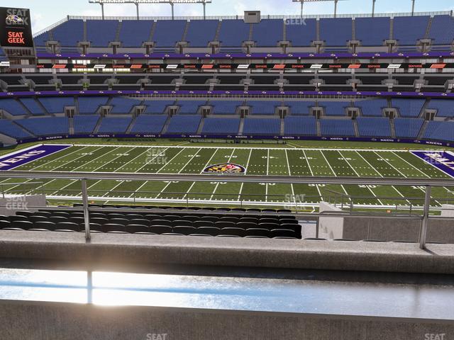 Seating view for M&T Bank Stadium Section Suite 317