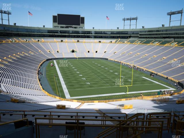 Seating view for Lambeau Field Section 346