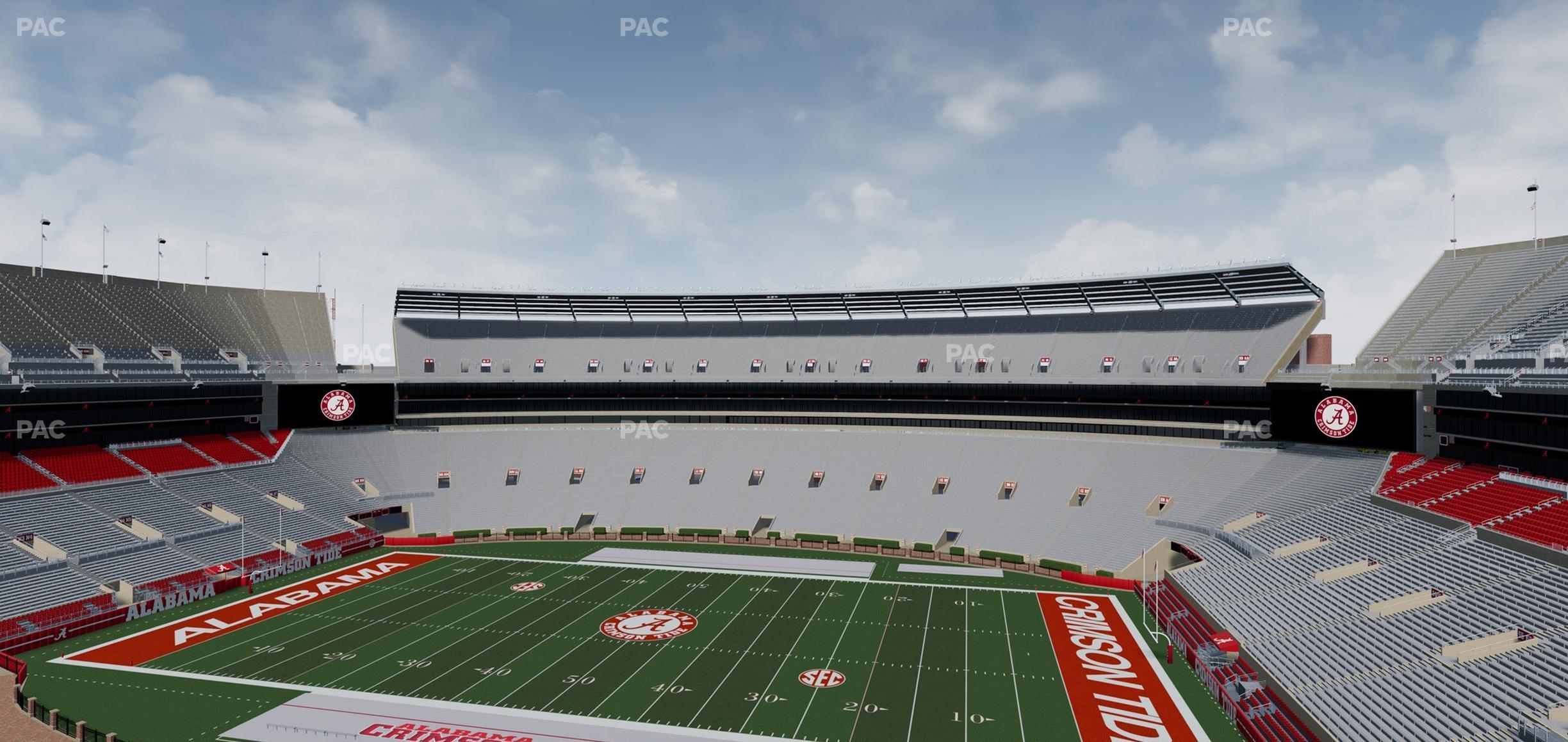 Seating view for Bryant Denny Stadium Section U 3 F