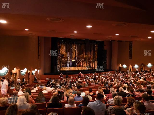 Seating view for ASU Gammage Auditorium Section Back Wc 1