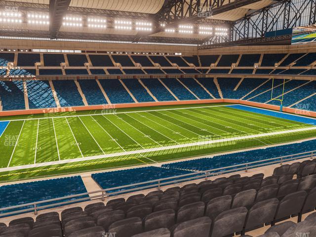 Seating view for Ford Field Section Club 204