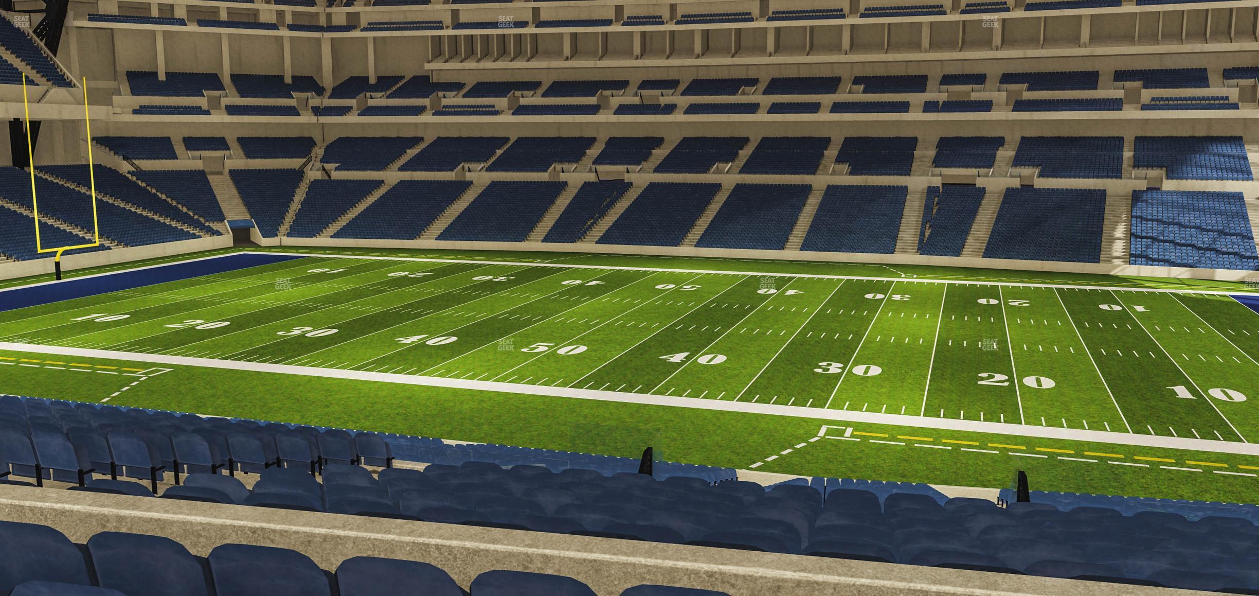 Seating view for Lucas Oil Stadium Section 238