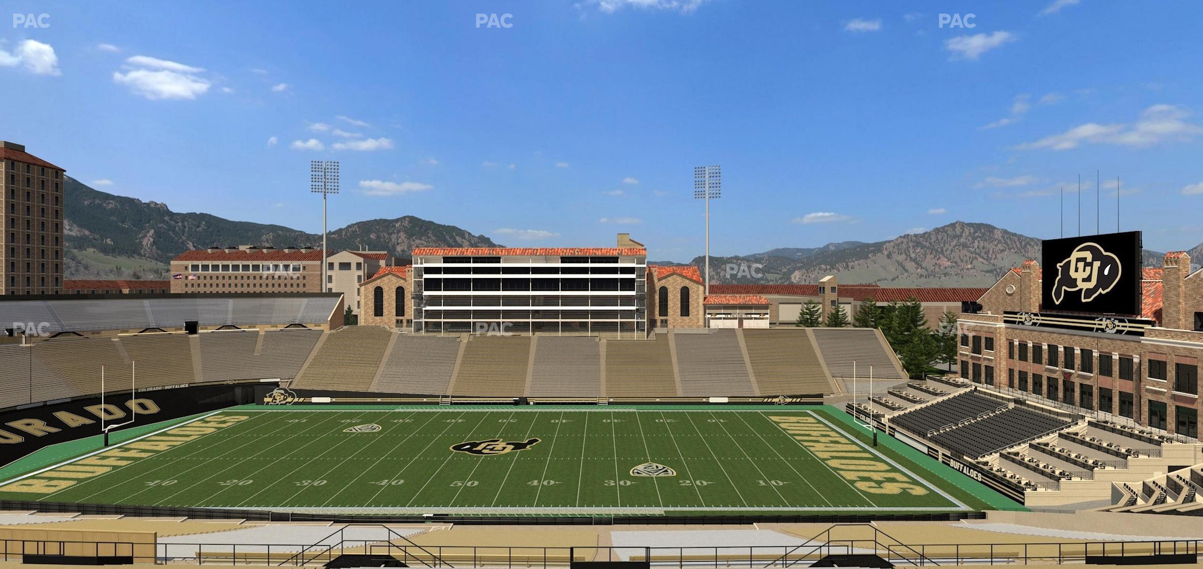 Seating view for Folsom Field Section 219