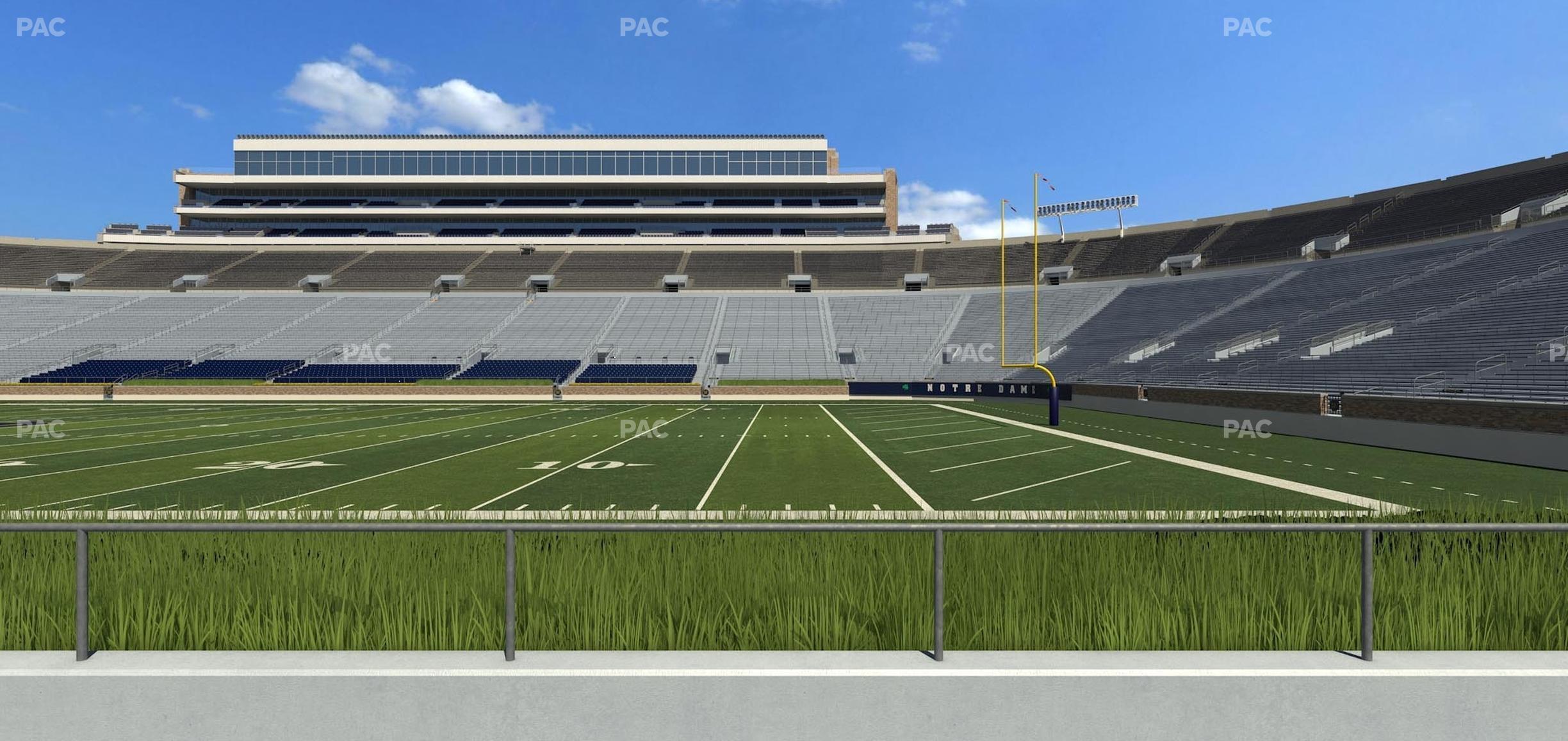 Seating view for Notre Dame Stadium Section 25