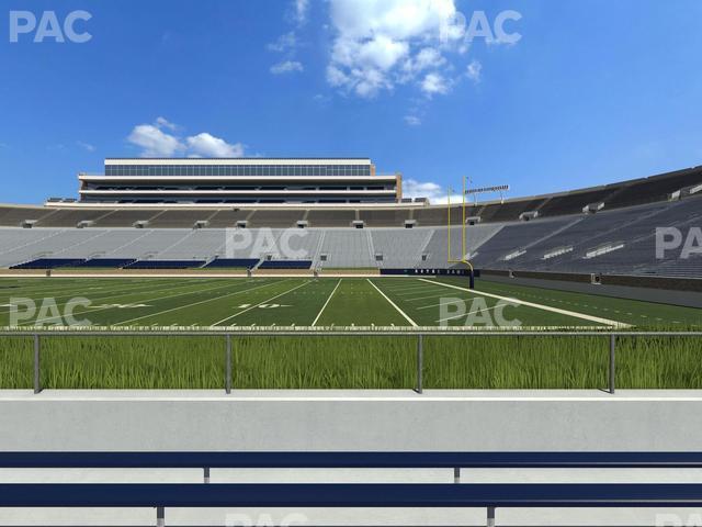 Seating view for Notre Dame Stadium Section 25