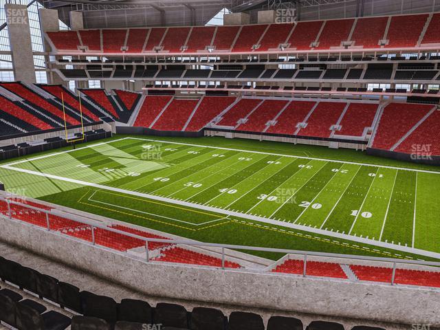 Seating view for Mercedes-Benz Stadium Section 233