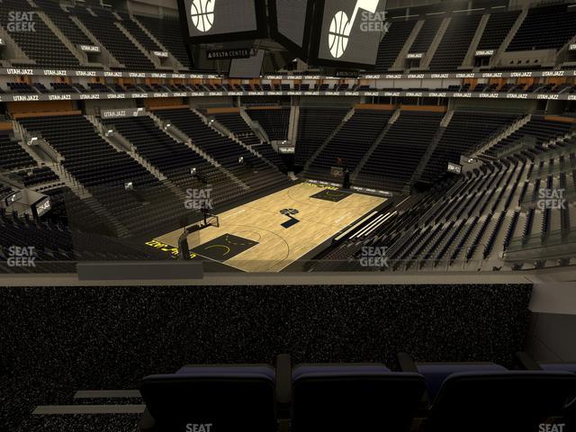 Seating view for Delta Center Section Suite 34