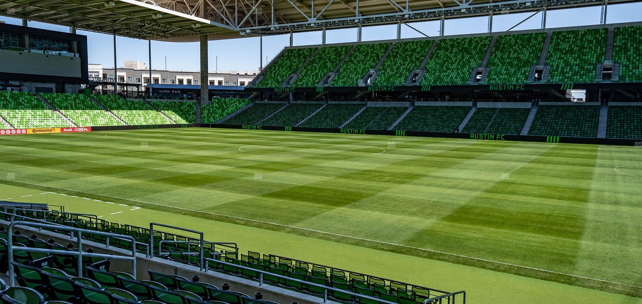 Seating view for Q2 Stadium Section Lexus Club 110