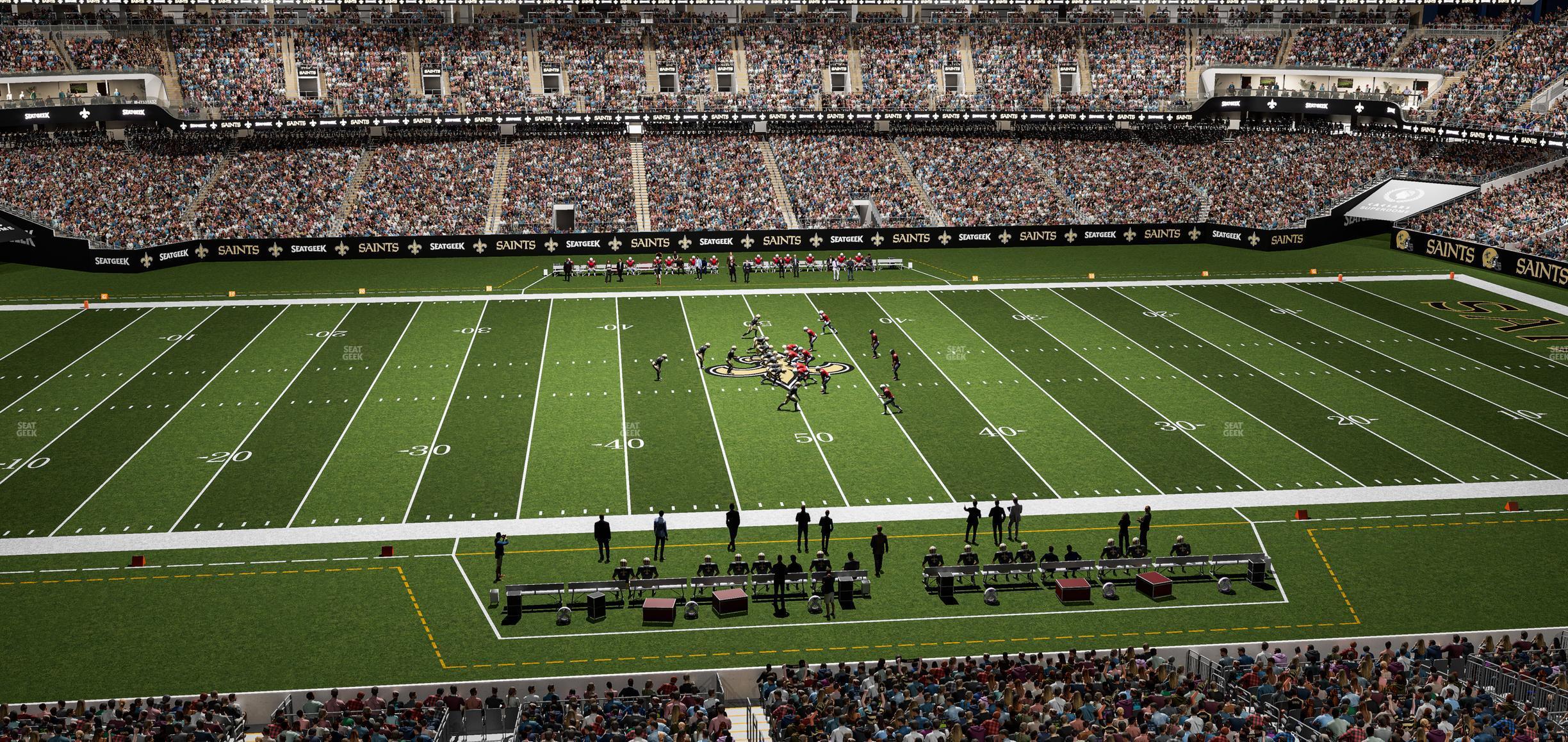 Seating view for Caesars Superdome Section Suite 369