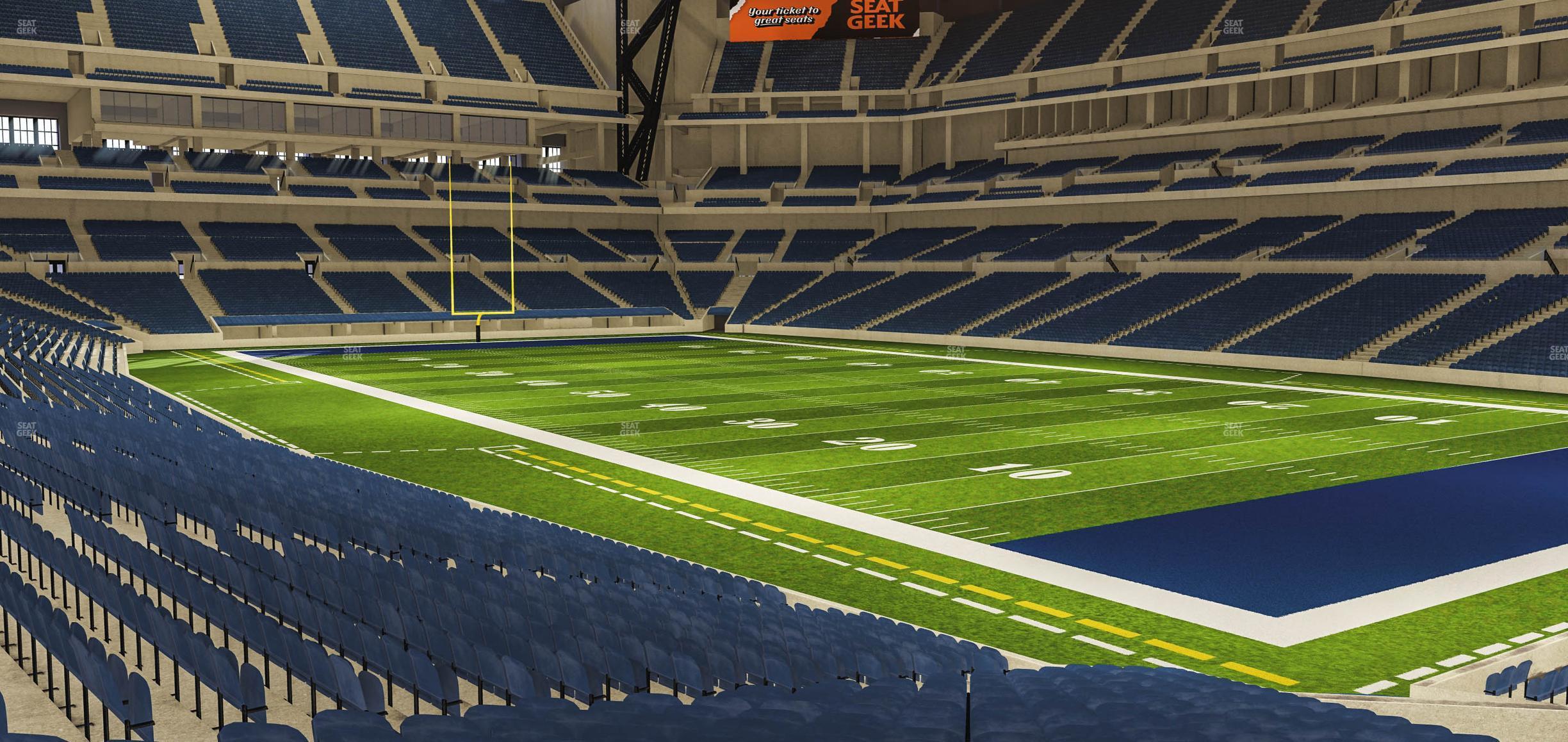 Seating view for Lucas Oil Stadium Section 105