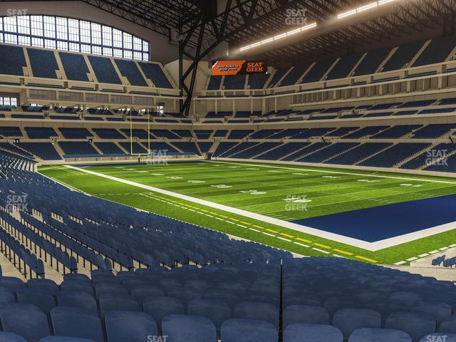 Seating view for Lucas Oil Stadium Section 105