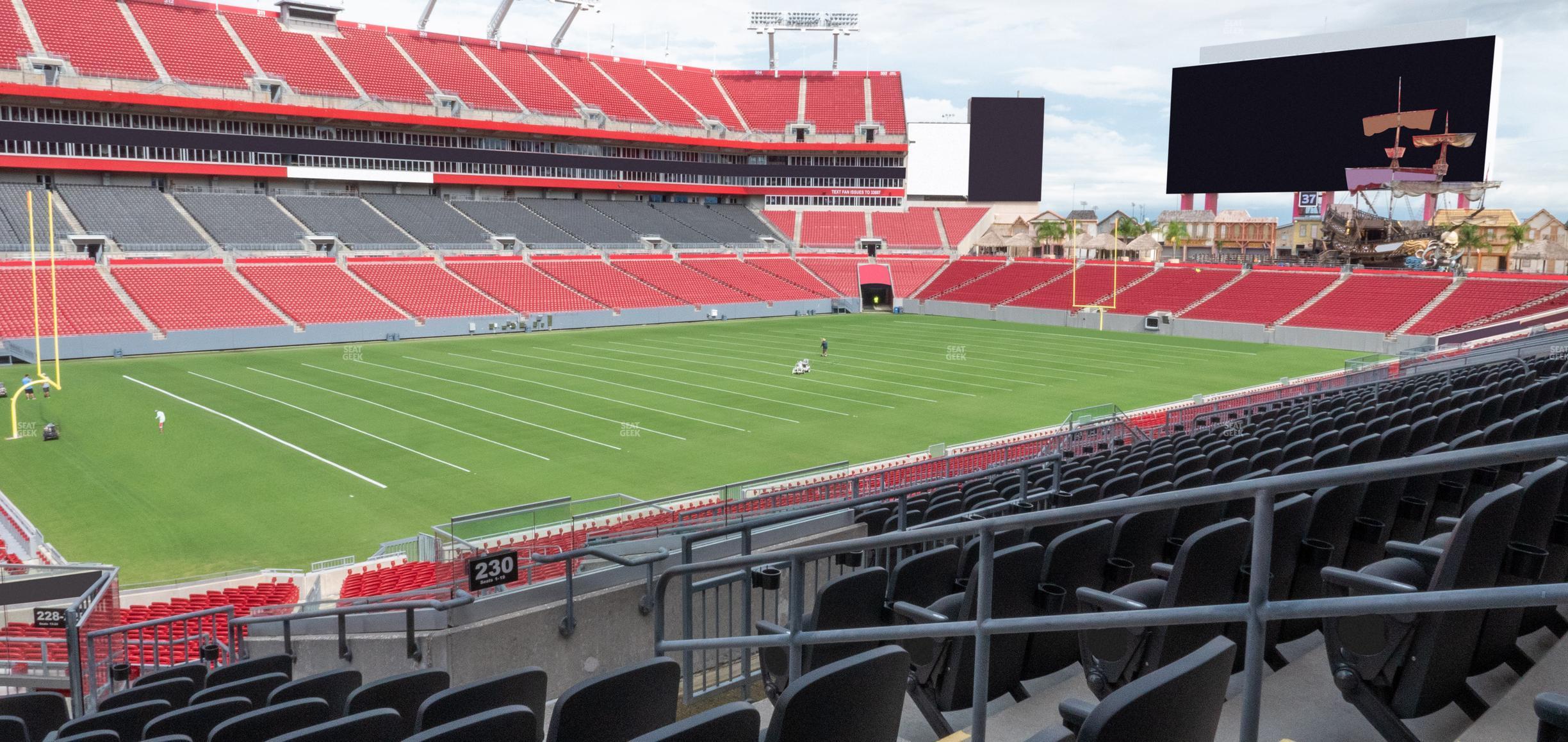 Seating view for Raymond James Stadium Section 230