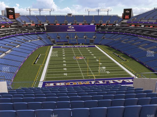 Seating view for M&T Bank Stadium Section 541