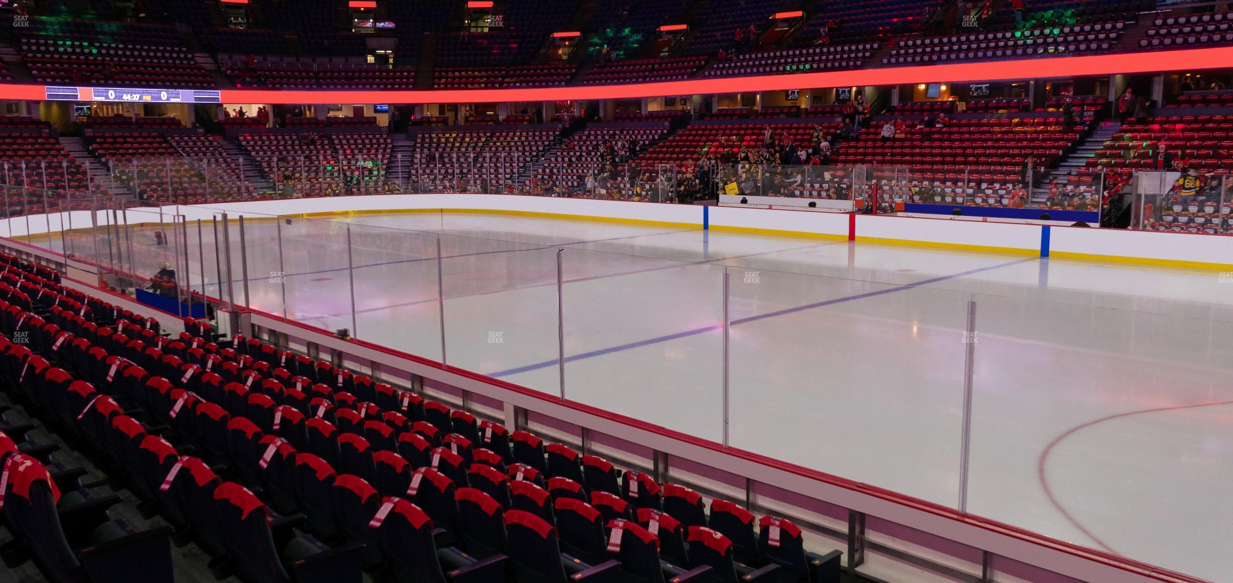 Seating view for Scotiabank Saddledome Section 122