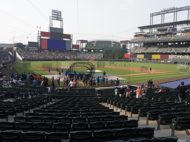 Seating view for Coors Field Section 129