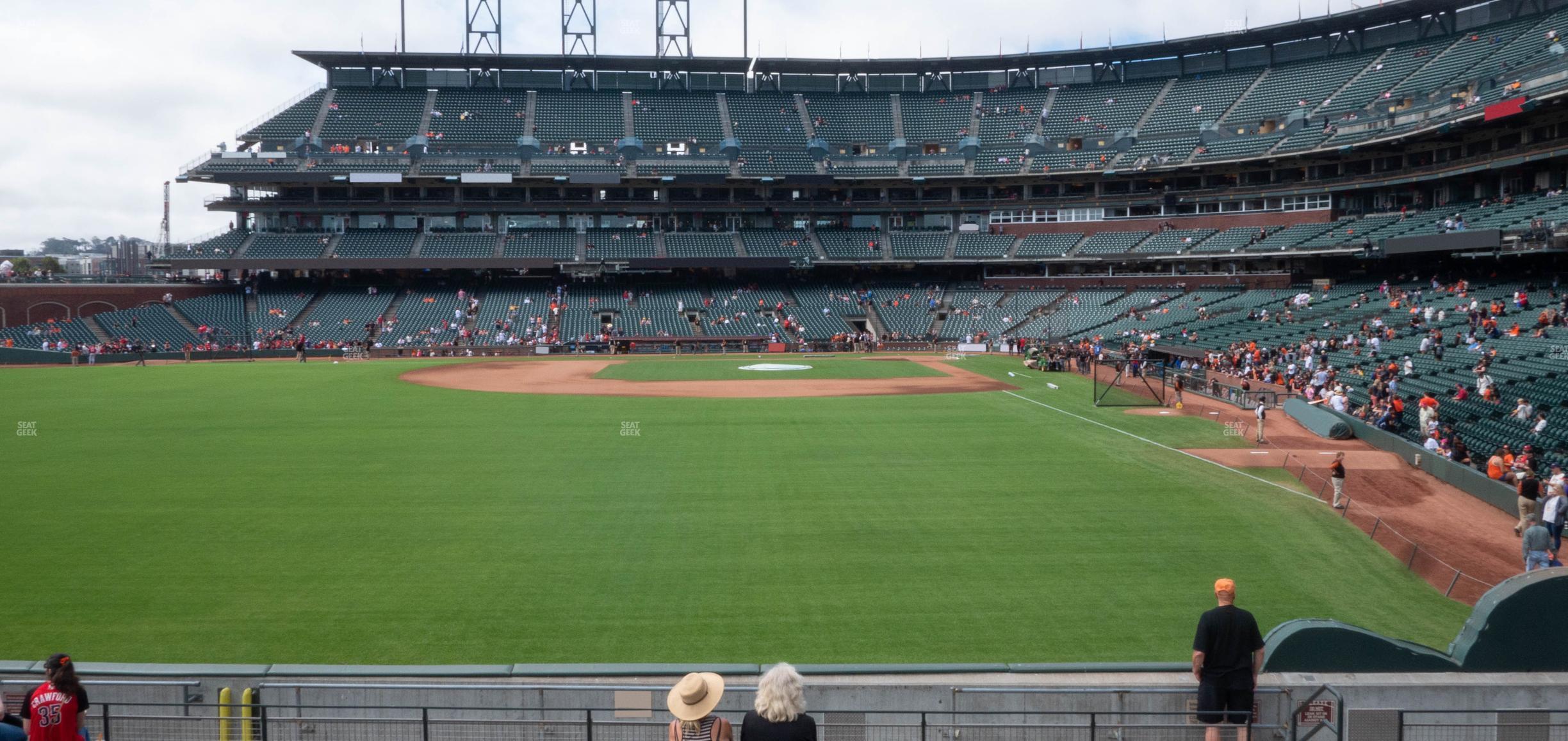 Seating view for Oracle Park Section Bleachers 137