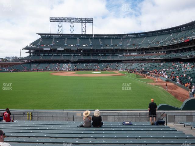 Seating view for Oracle Park Section Bleachers 137