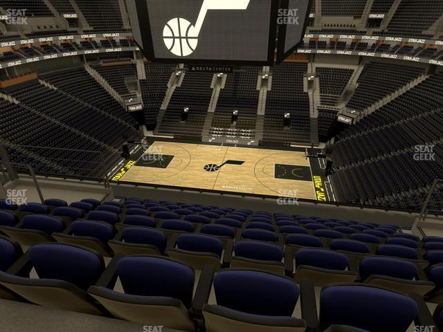 Seating view for Delta Center Section 131