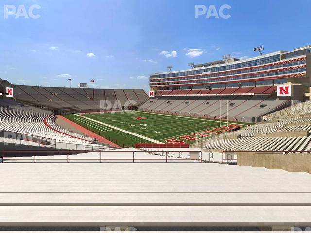 Seating view for Memorial Stadium Nebraska Section 40