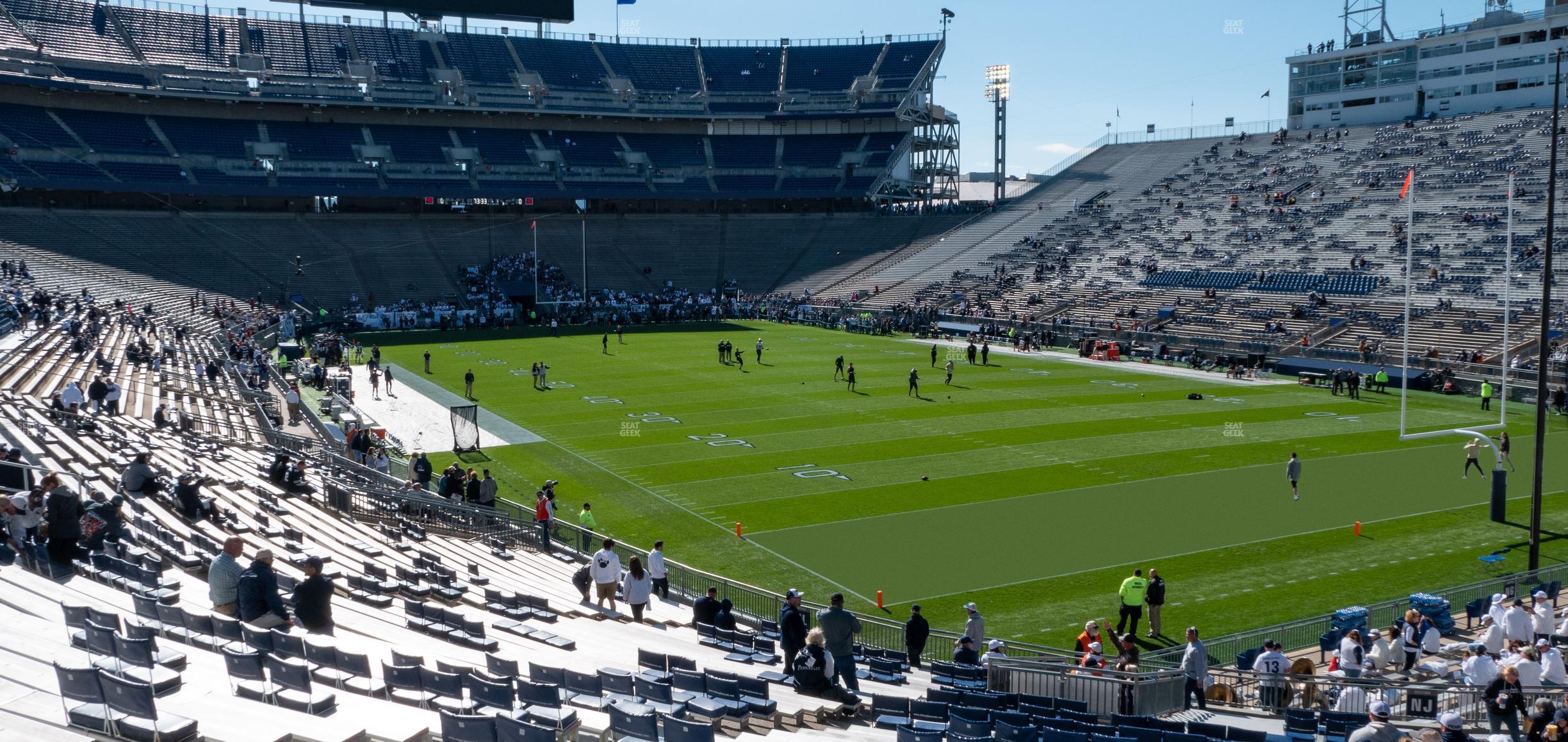 Seating view for Beaver Stadium Section North K