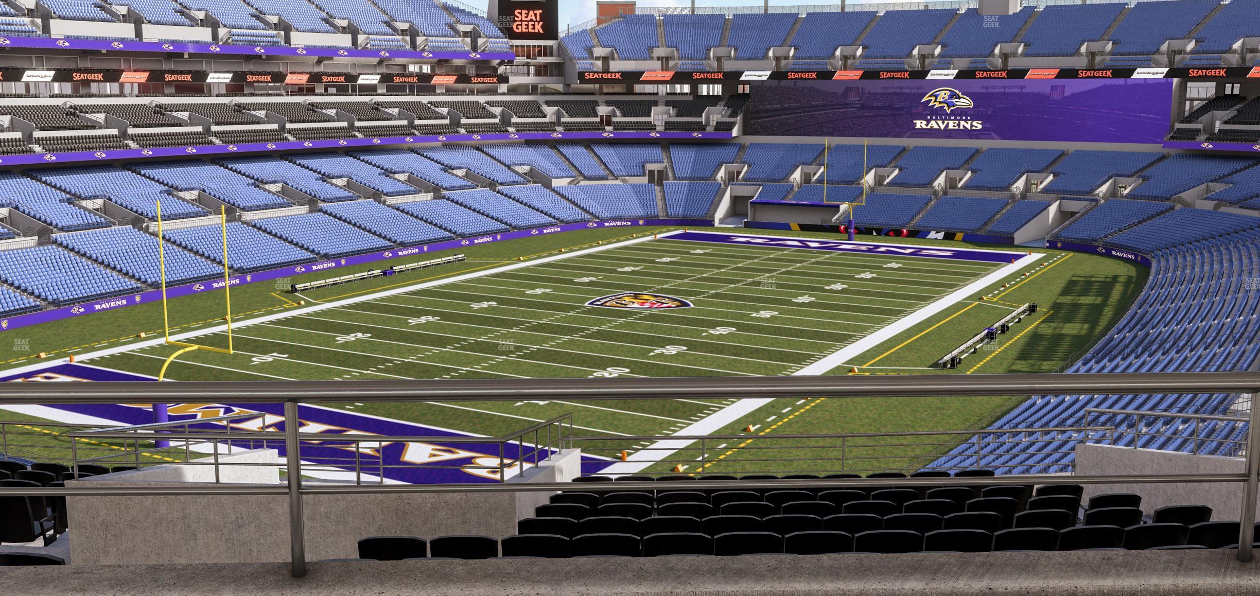 Seating view for M&T Bank Stadium Section Suite 374