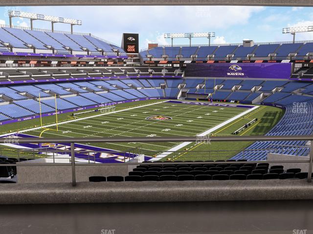 Seating view for M&T Bank Stadium Section Suite 374