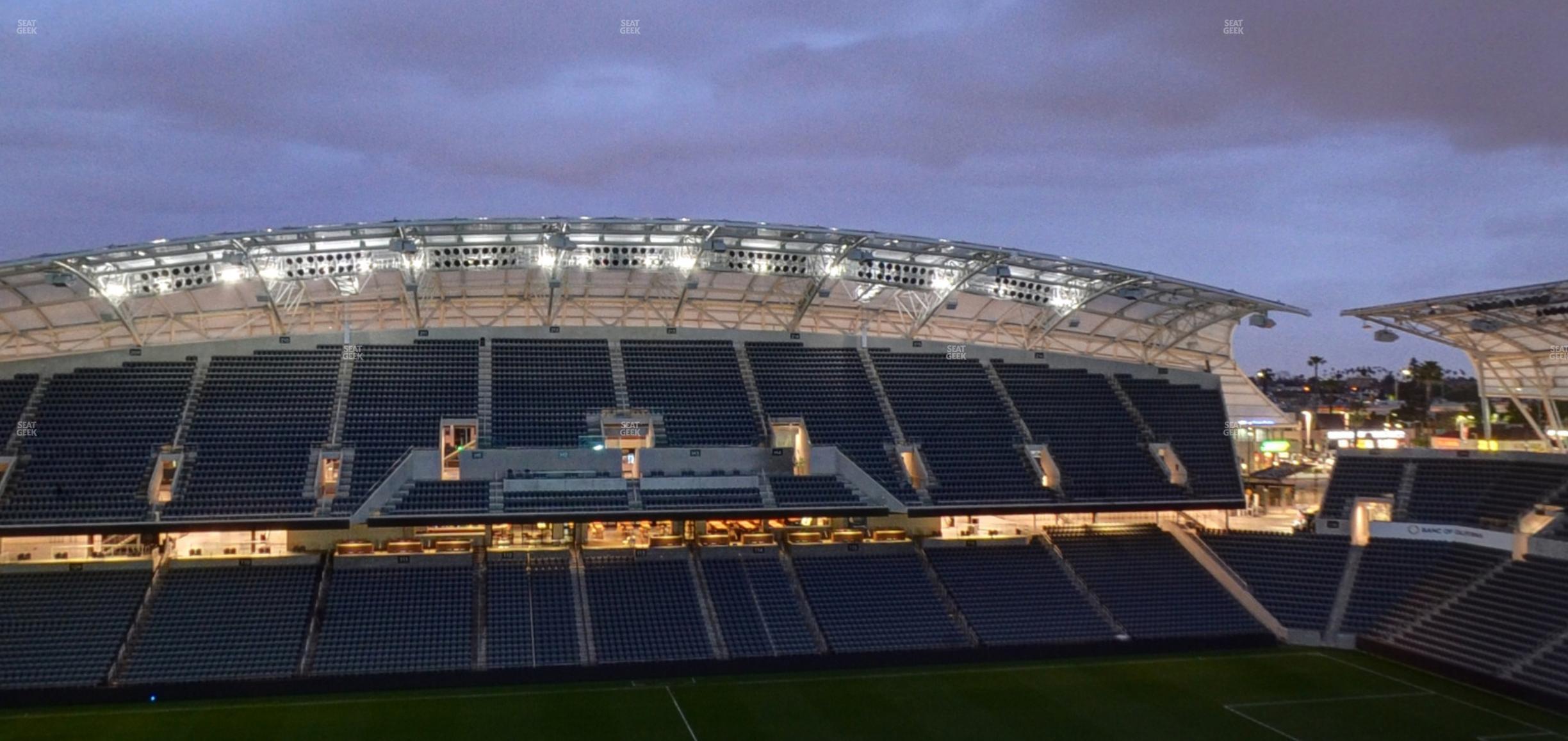 Seating view for BMO Stadium Section Sunset Deck Suite 6