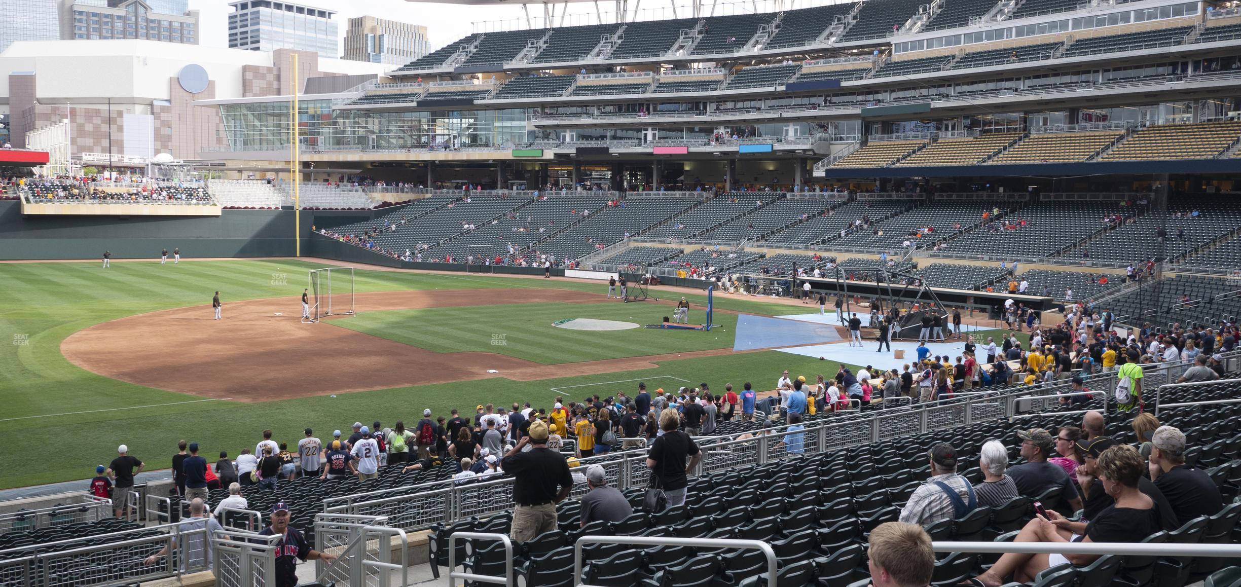 Seating view for Target Field Section 122