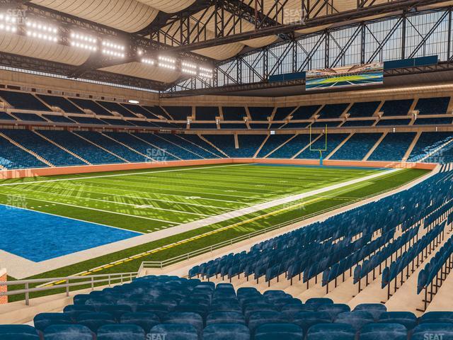 Seating view for Ford Field Section 100