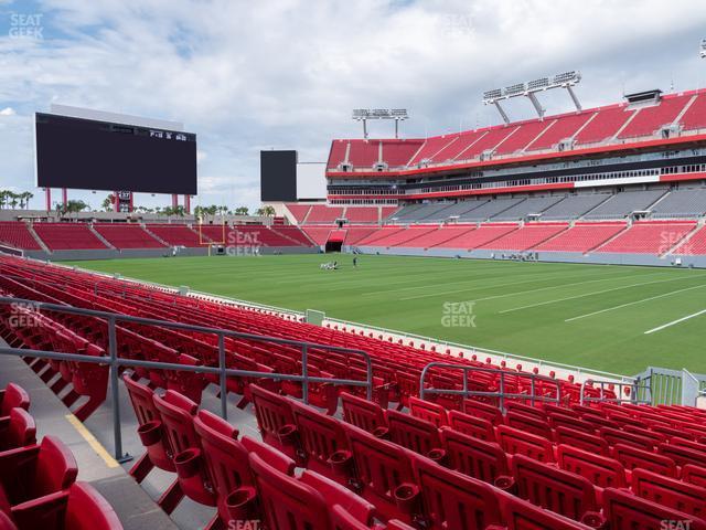 Seating view for Raymond James Stadium Section 140