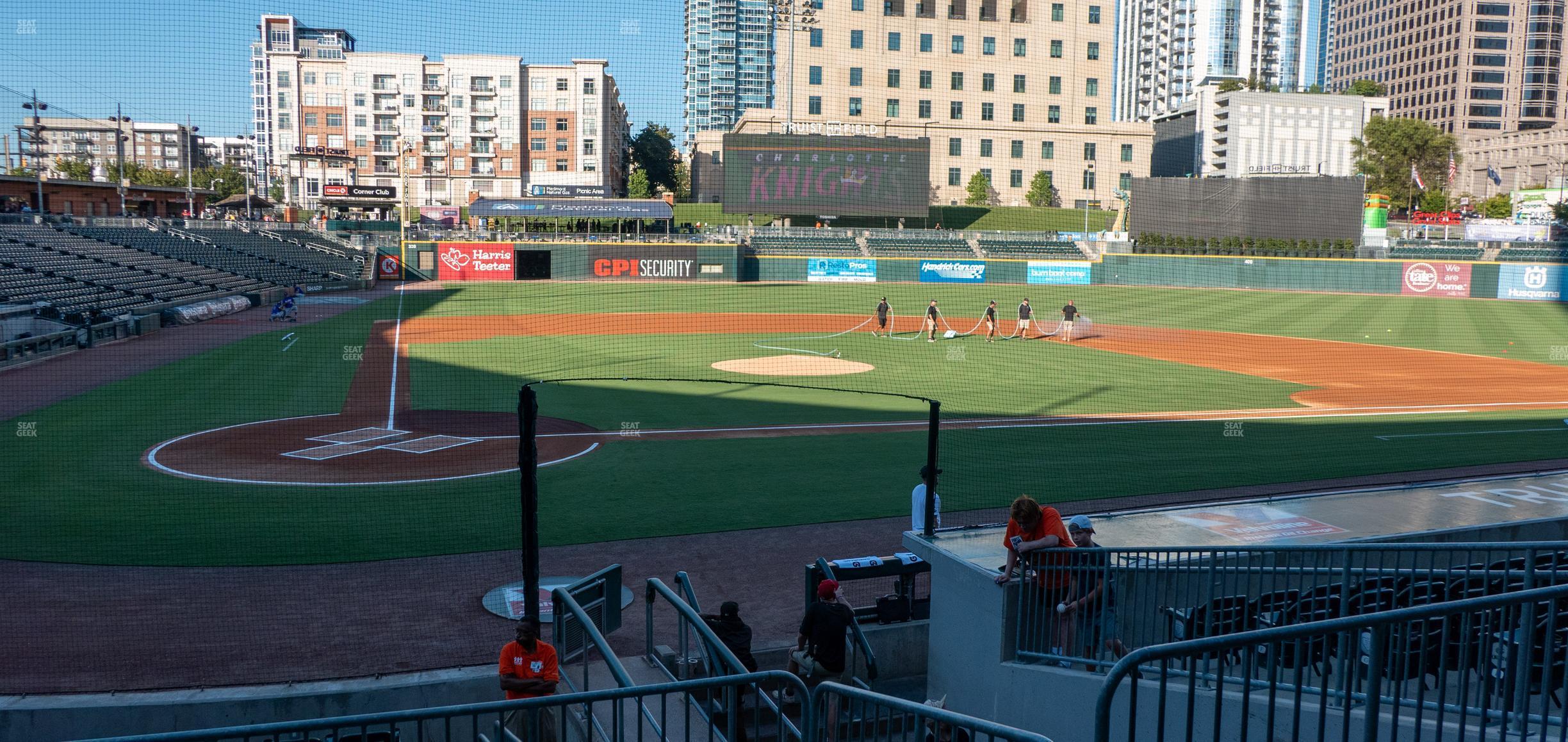 Seating view for Truist Field Section 109