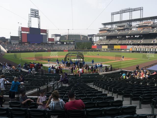 Seating view for Coors Field Section 130