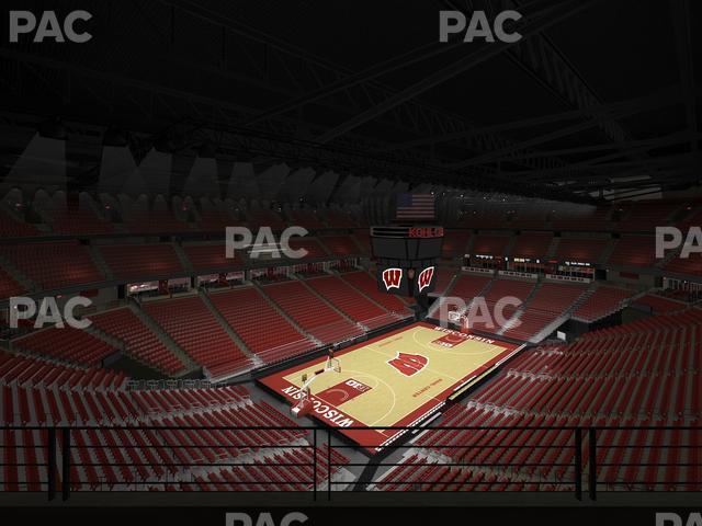 Seating view for Kohl Center Section 326